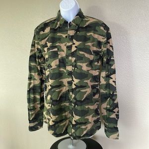 Boys camo flannel
